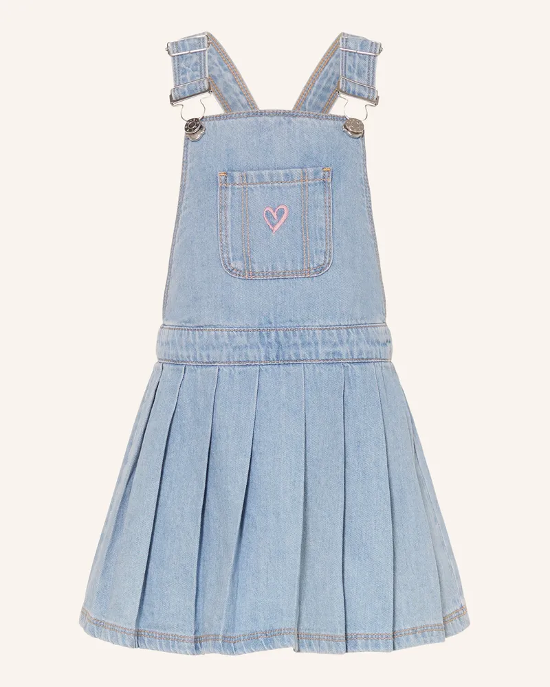 S.Oliver Jeanskleid Mit Plissees blau Hellblau