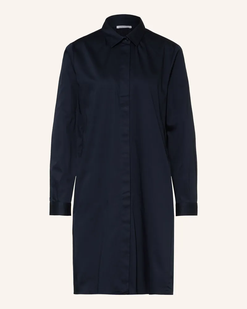 Seidensticker Hemdblusenkleid blau Dunkelblau