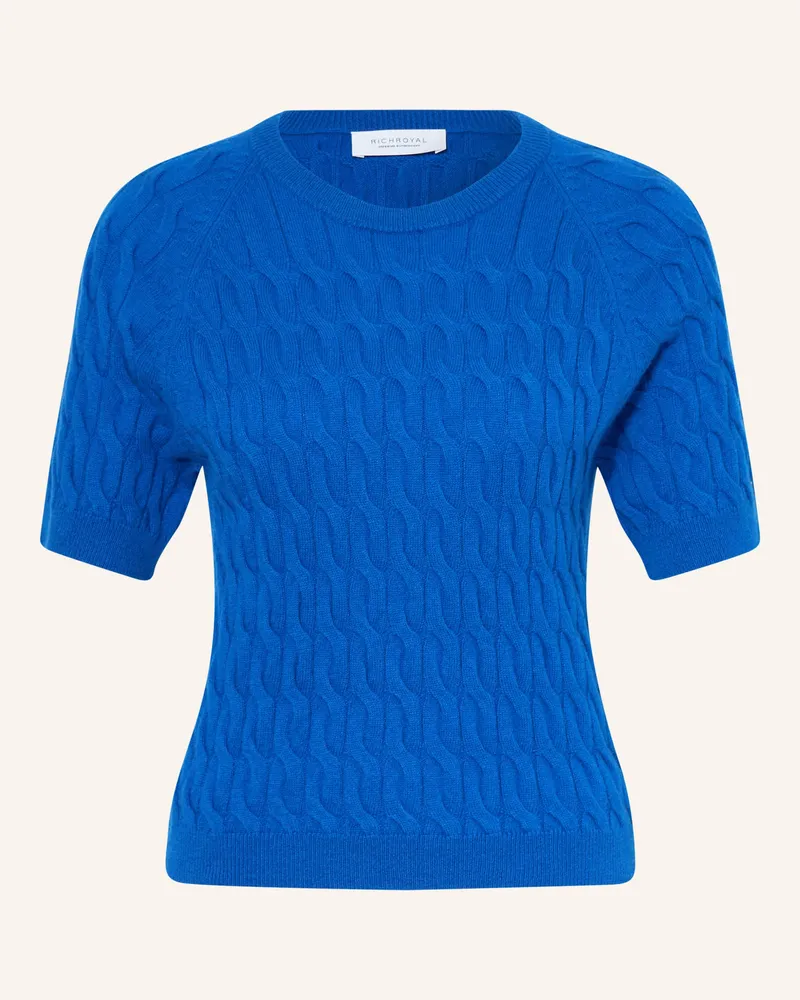 Rich&Royal Strickshirt Mit Merinowolle Und Cashmere blau Blau