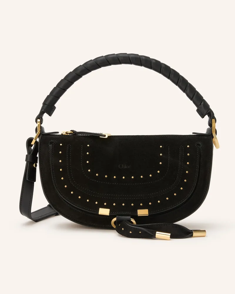 Chloé Handtasche Marcie Mit Nieten schwarz 001
