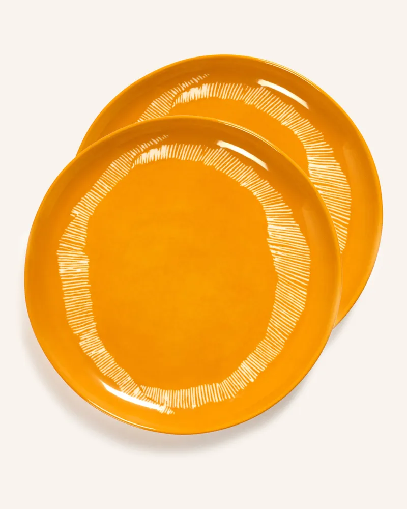 Serax 2er-Set Speiseteller FEAST Gelb