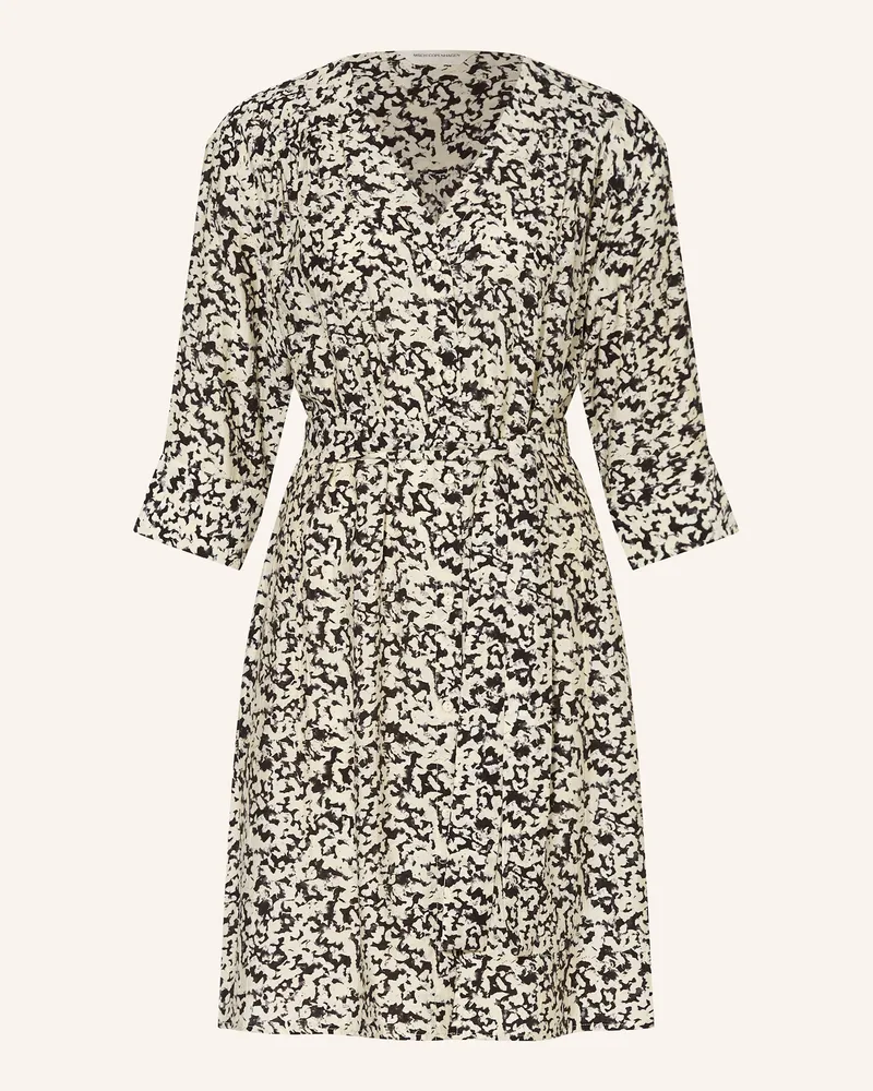 MOSS COPENHAGEN Kleid Mschjusia Mit 3/4-Arm schwarz Ecru