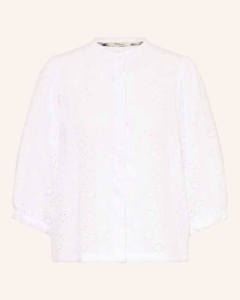 Barbour Bluse Layla Aus Lochspitze Mit 3/4-Arm weiss Weiss