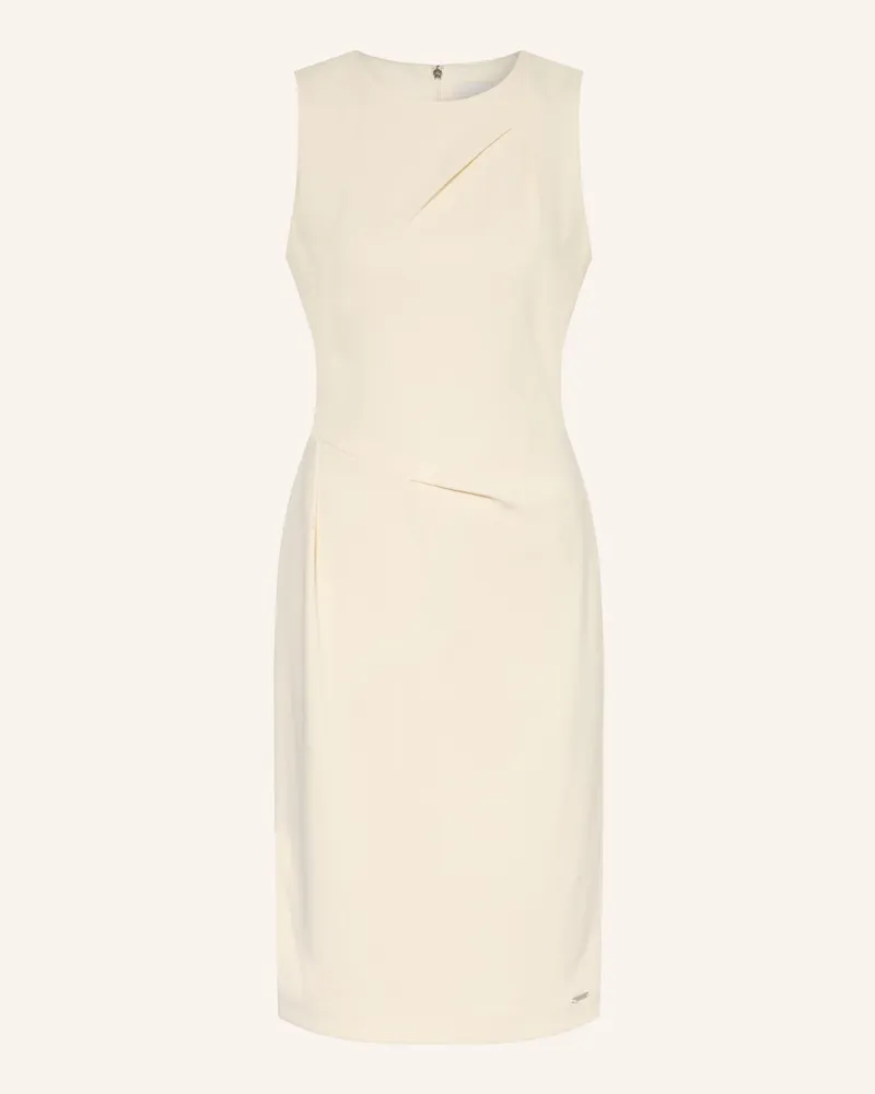Calvin Klein Etuikleid Aus Jersey weiss Creme