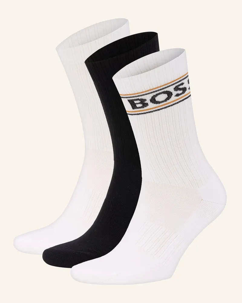HUGO BOSS 3er-Pack Socken Weiss