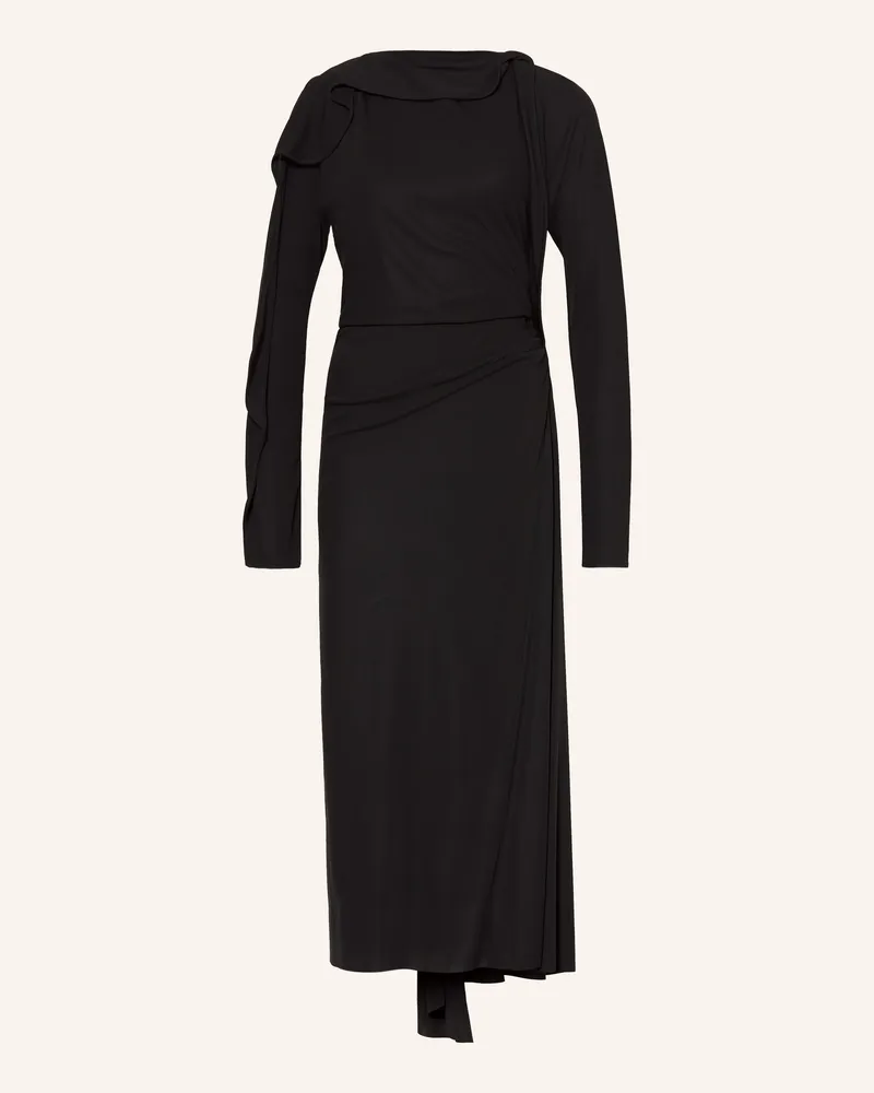 Victoria Beckham Abendkleid Mit Volants schwarz Schwarz