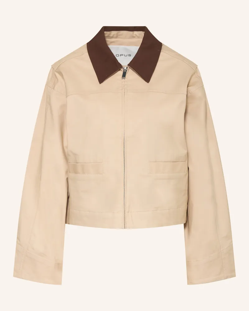 OPUS Kastenjacke Herakla beige Beige
