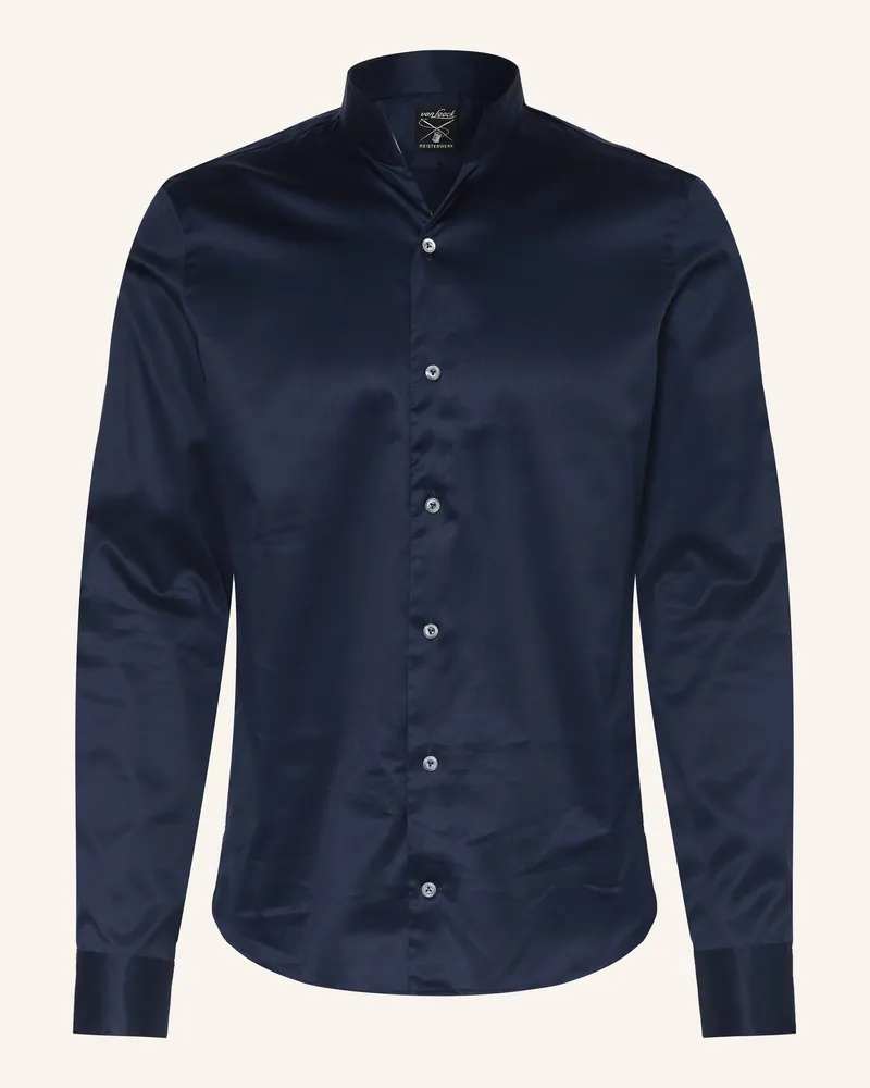 van Laack Hemd Vl-Rudo-N Slim Fit Mit Stehkragen blau Dunkelblau