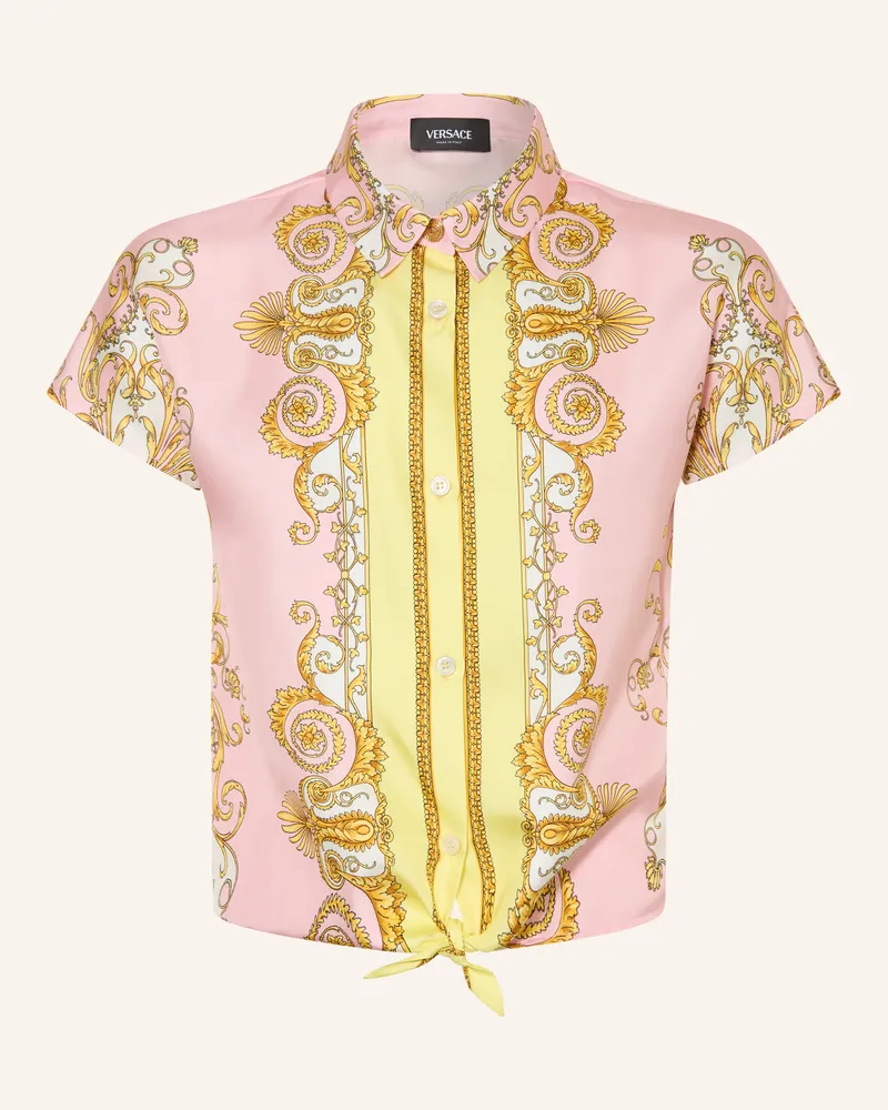 Versace Seidenbluse Gelb