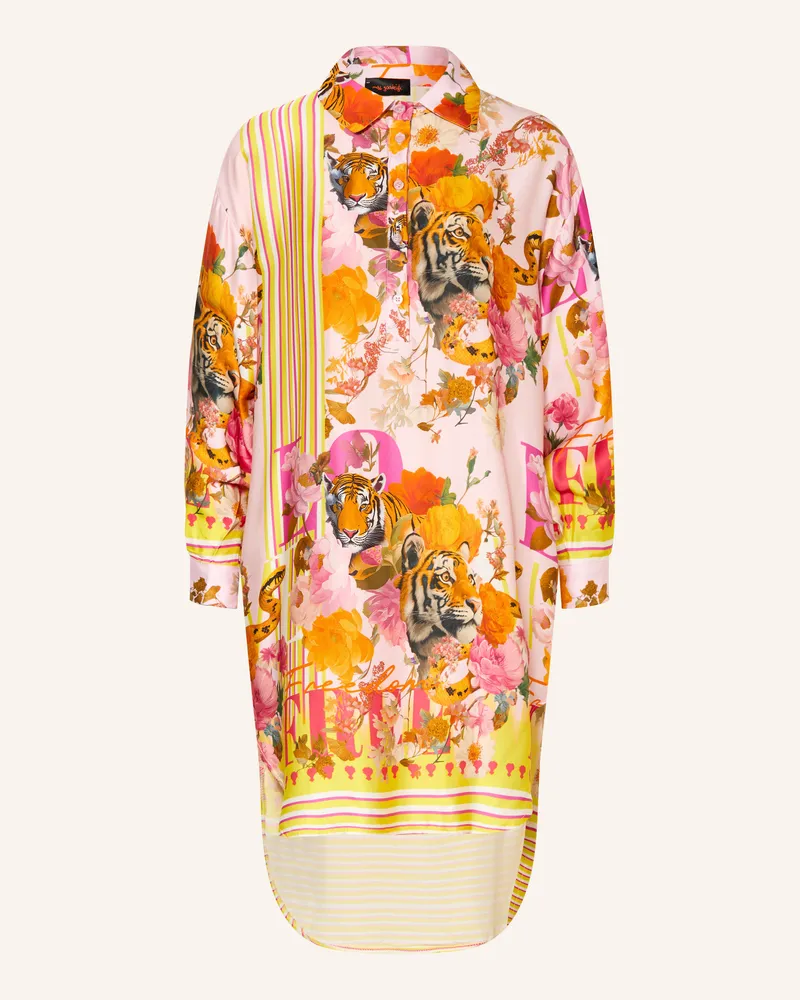 Miss Goodlife Hemdblusenkleid Jungle Fashion rosa Hellrosa
