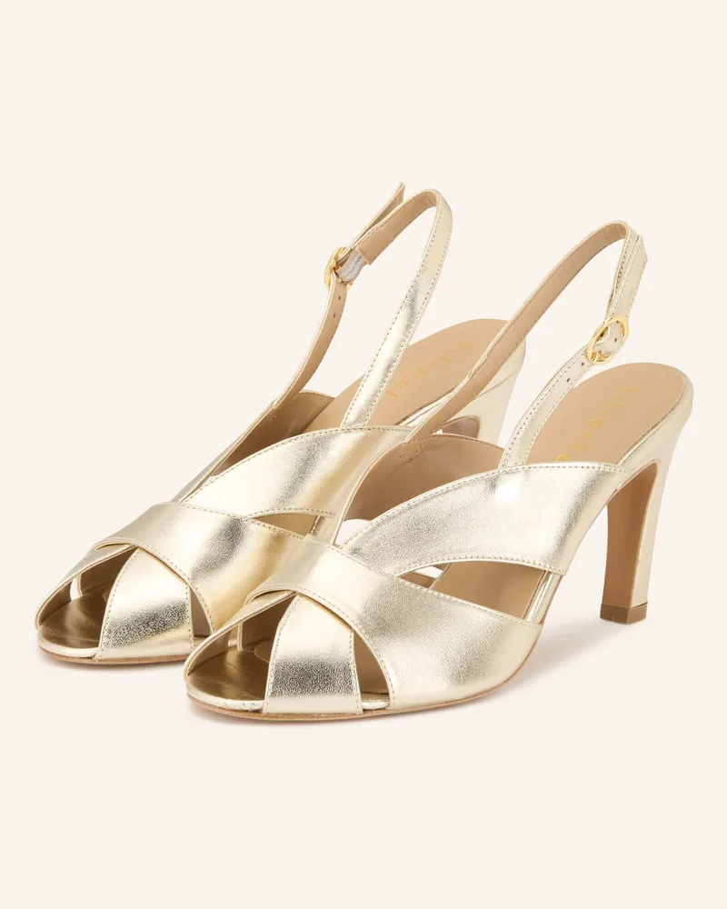 lilienfels Slingpumps Gold