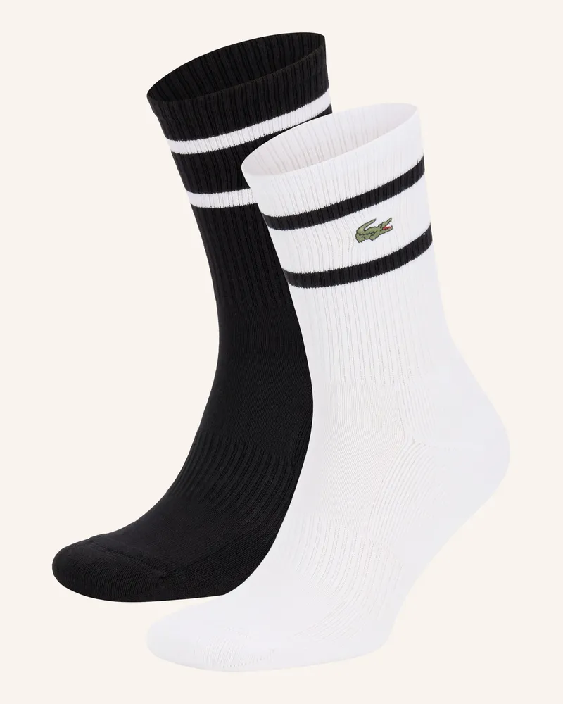 Lacoste 2er-Pack Socken schwarz Schwarz