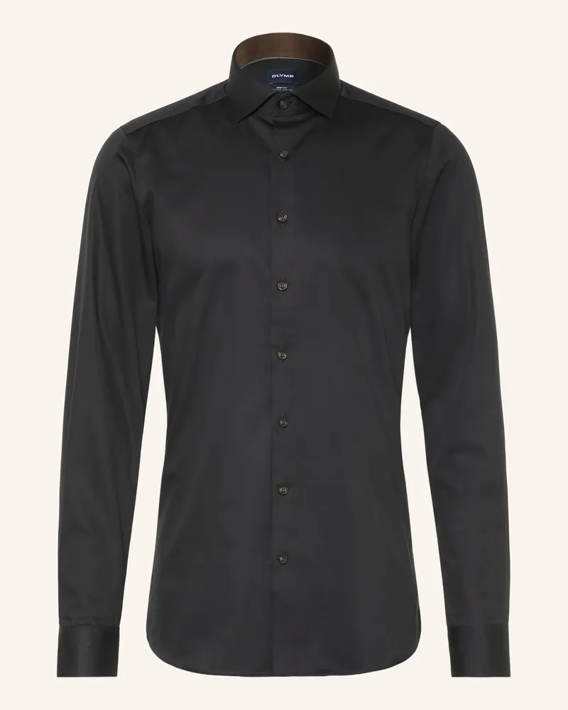 Olymp Hemd Level Five Body Fit schwarz Schwarz