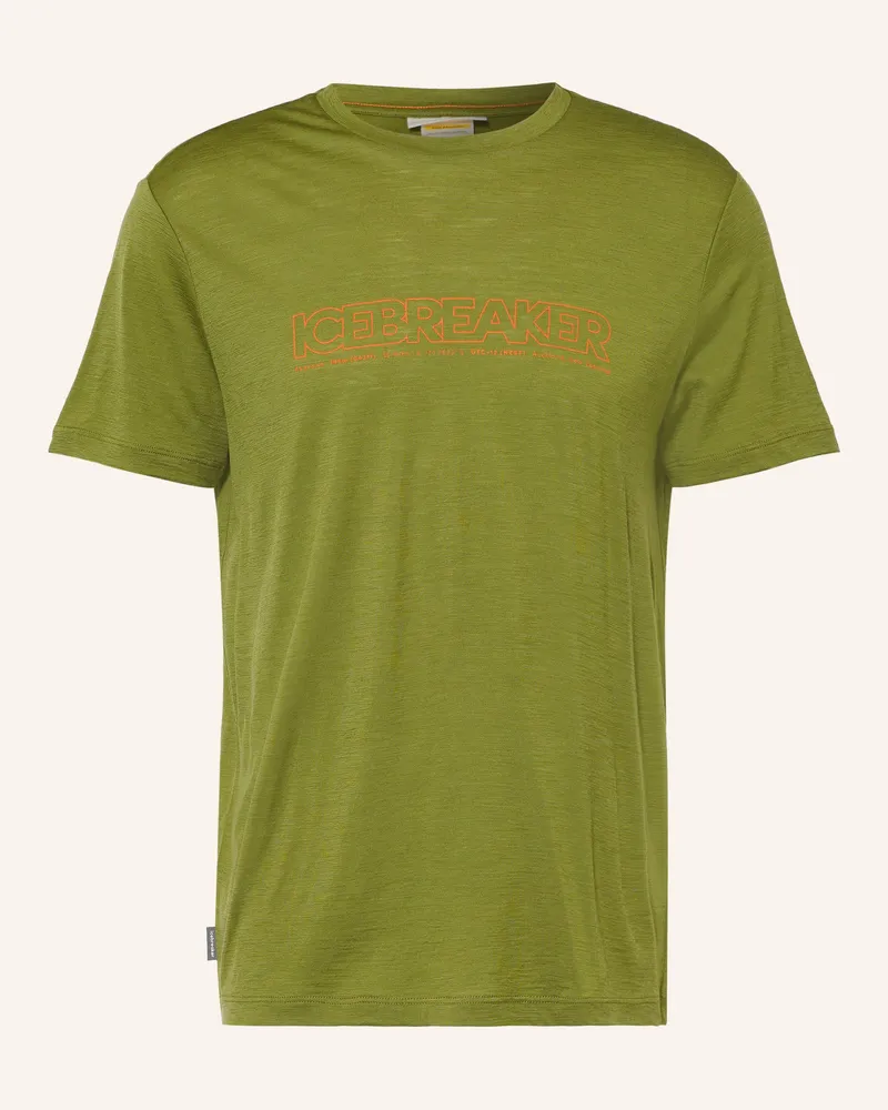 Icebreaker T-Shirt 150 Tech Lite Aus Merinowolle gruen Grün