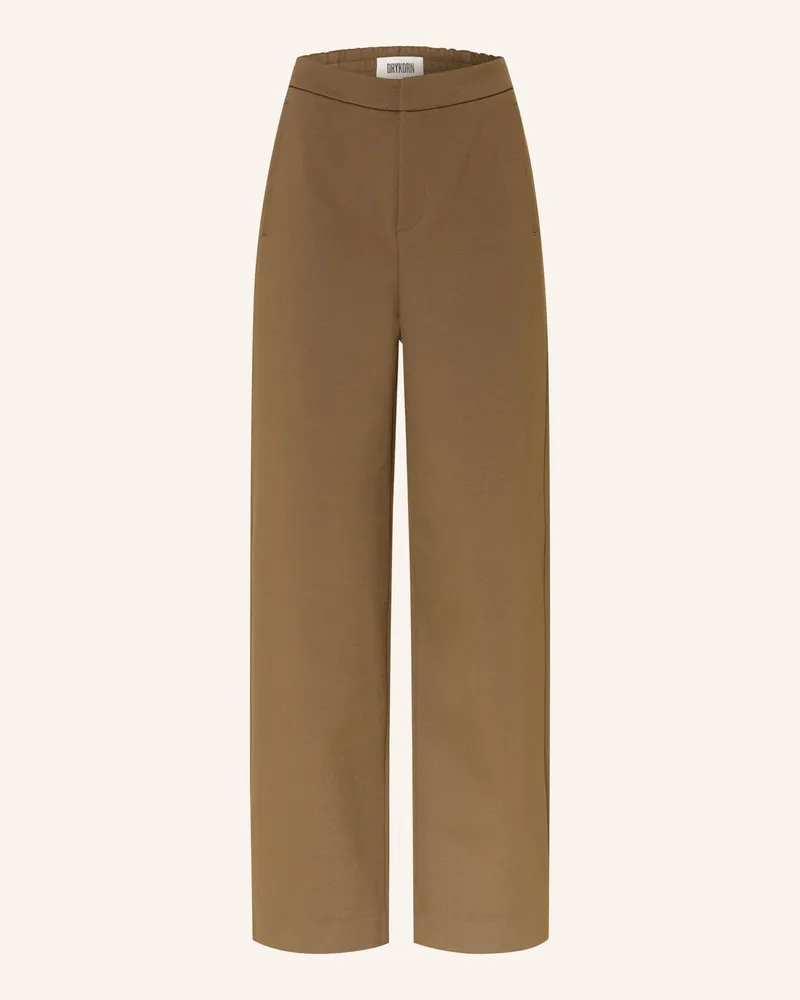 Drykorn Marlenehose Fae gruen Braun