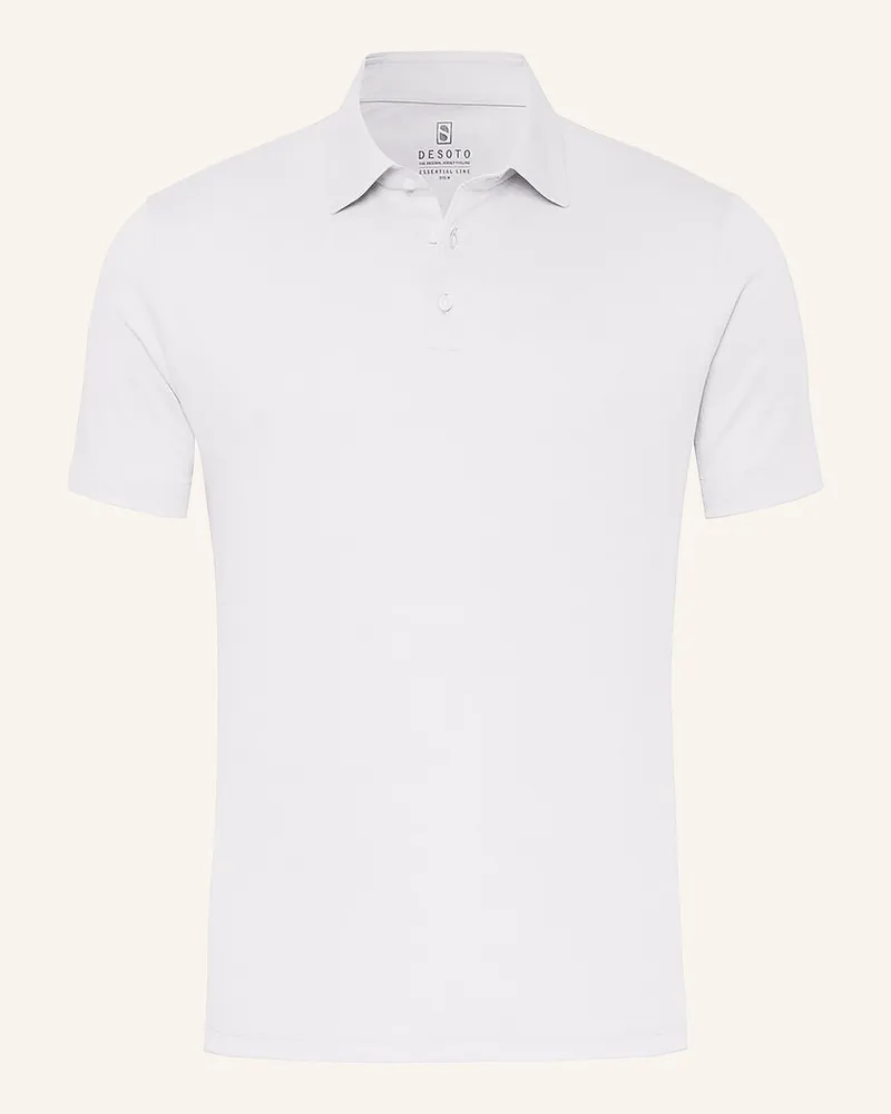 DESOTO Piqué-Poloshirt weiss Weiss