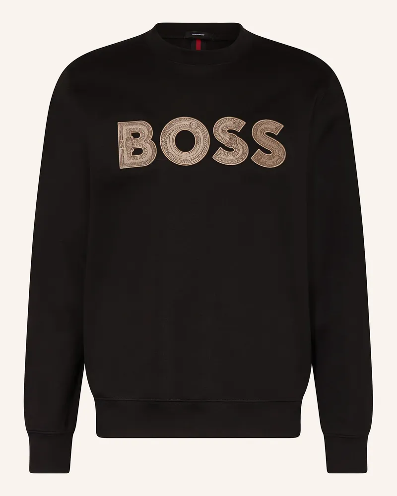 HUGO BOSS Sweatshirt SHARPE Schwarz
