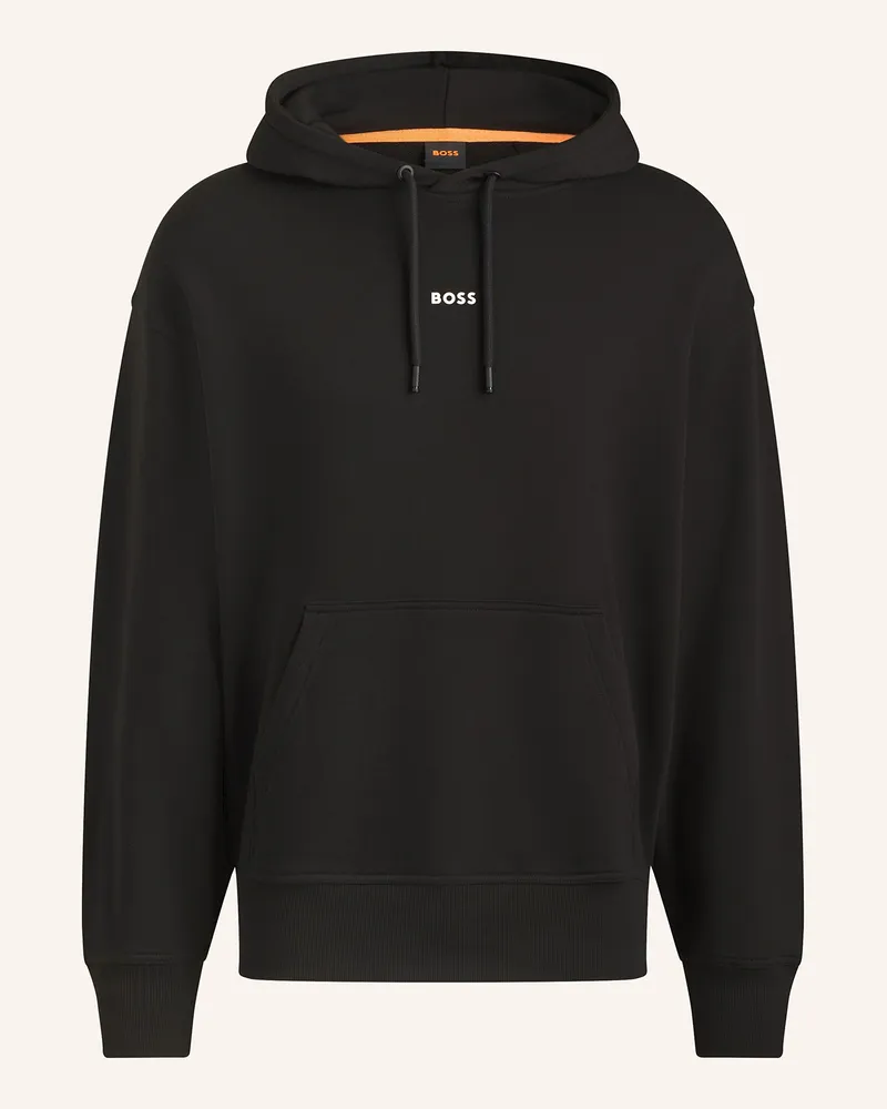 HUGO BOSS Hoodie WESMALLHOOD Schwarz
