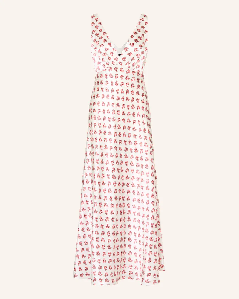 Maje Satinkleid aus Seide Weiss