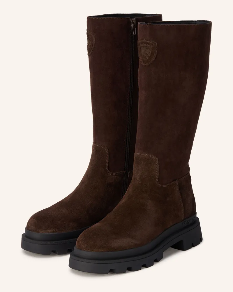 Blauer Stiefel Kimmel braun Dunkelbraun