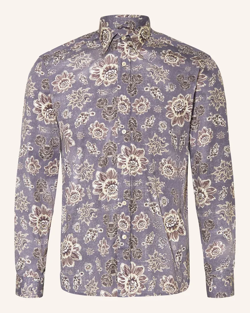 Mos Mosh Hemd MMGMASSA Comfort Fit Blaugrau