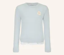 Pullover Mit Rüschen blau