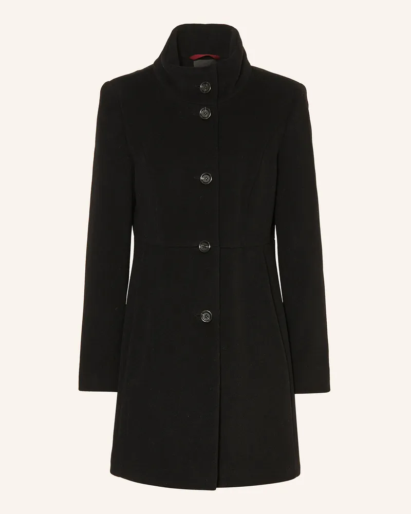 Fuchs Schmitt Wollmantel Schwarz