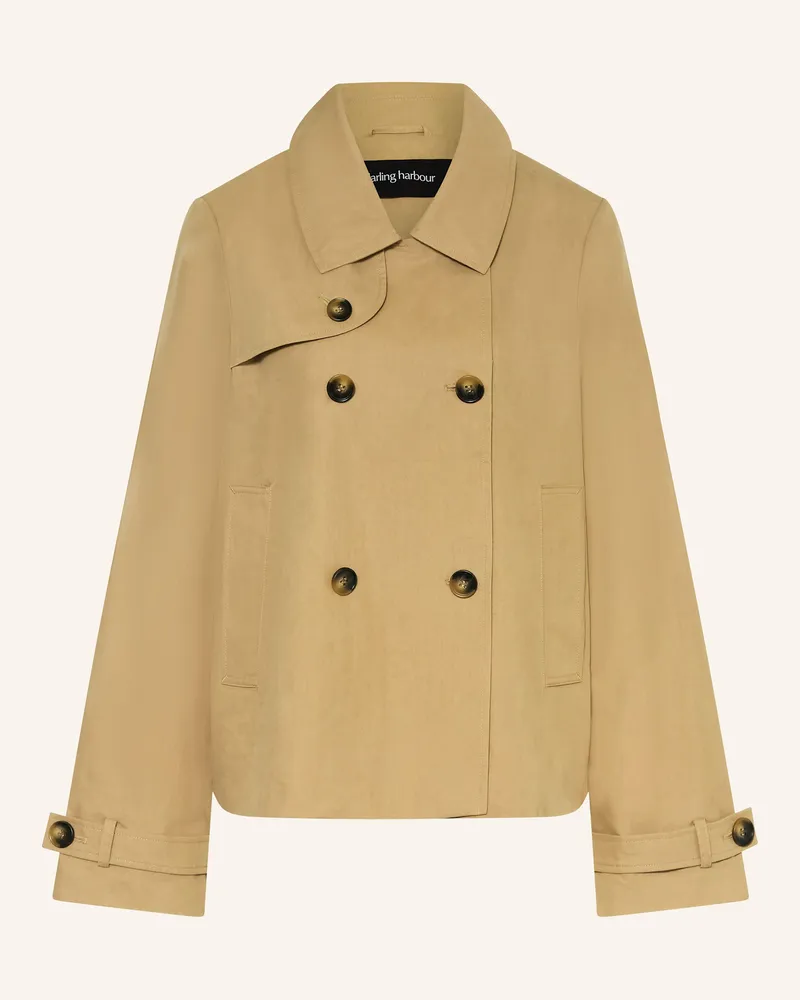 Darling Harbour Trench-Jacke Camel