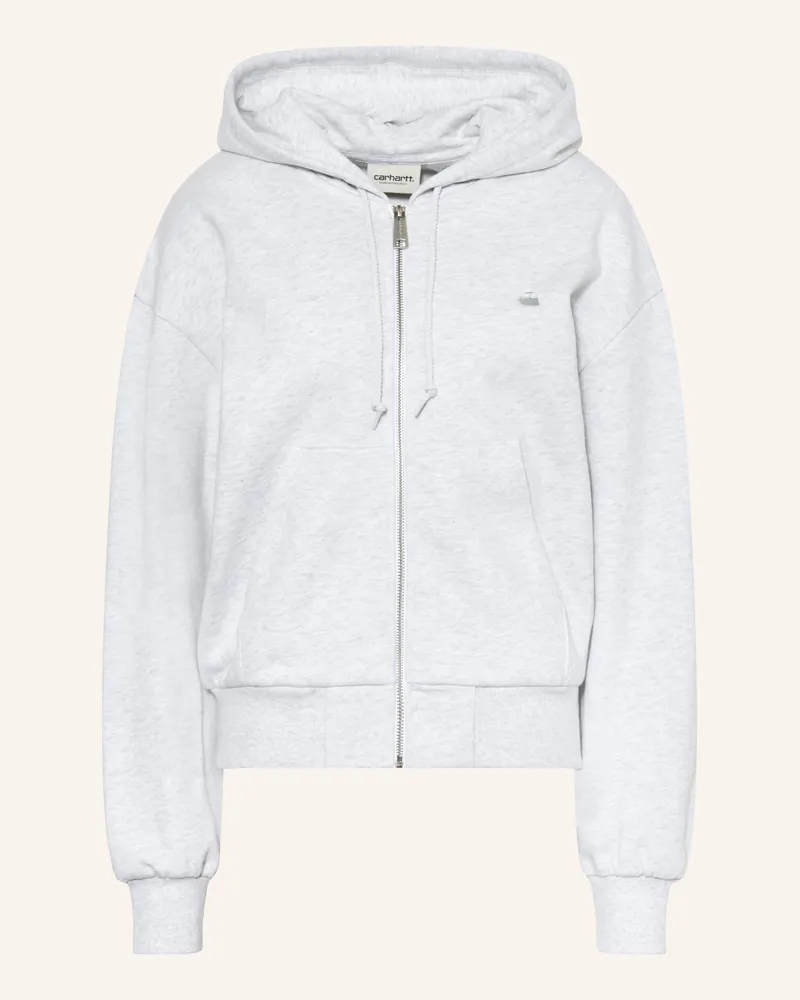 Carhartt WIP Sweatjacke Casey grau Hellgrau