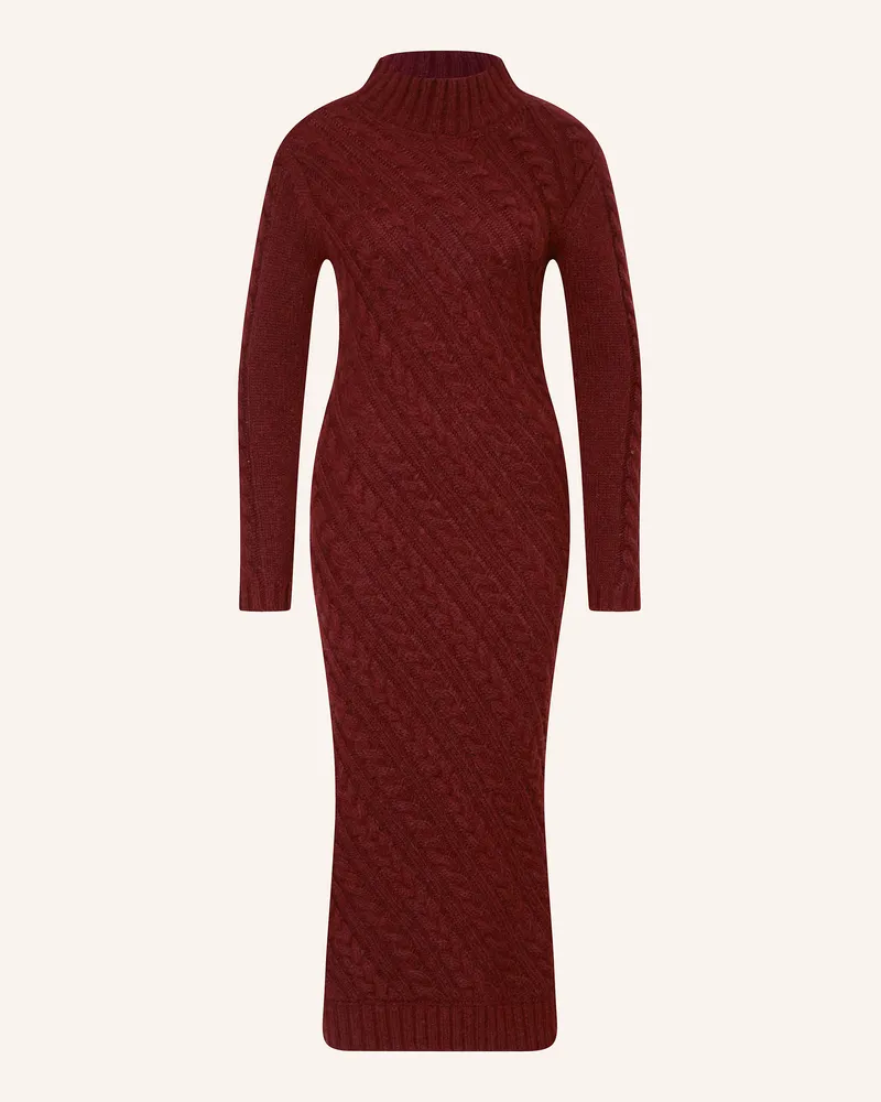 Luisa Cerano Strickkleid mit Alpaka Dunkelrot