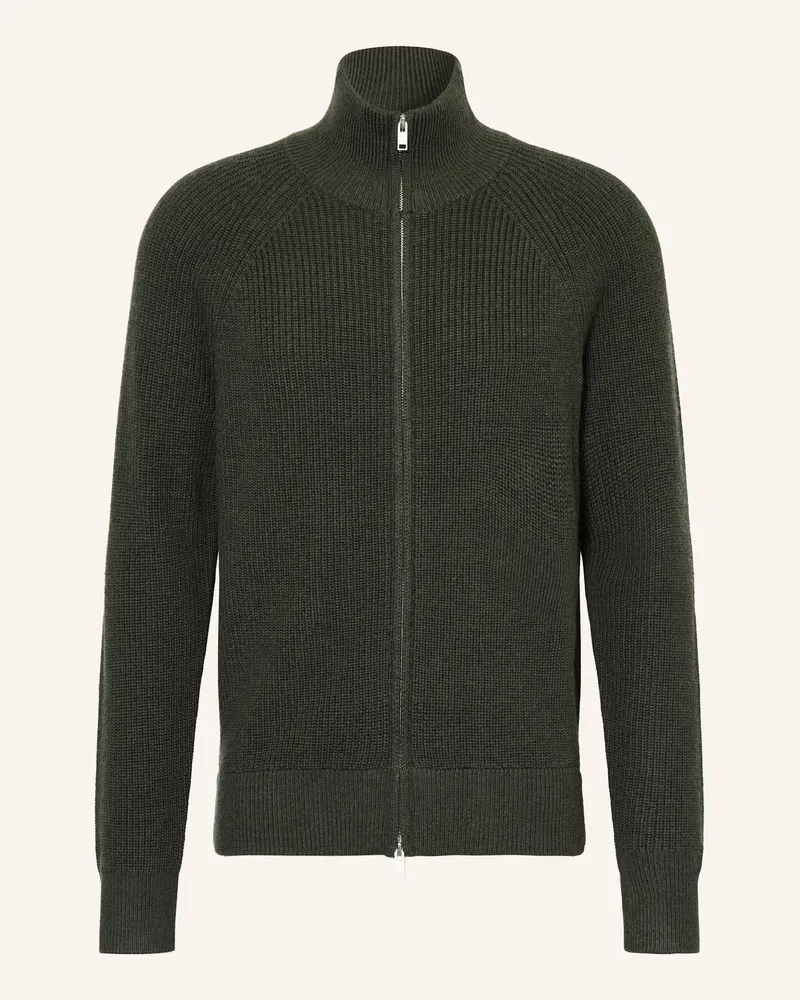 Isabel Marant Strickjacke BENETT aus Merinowolle Dunkelgrün