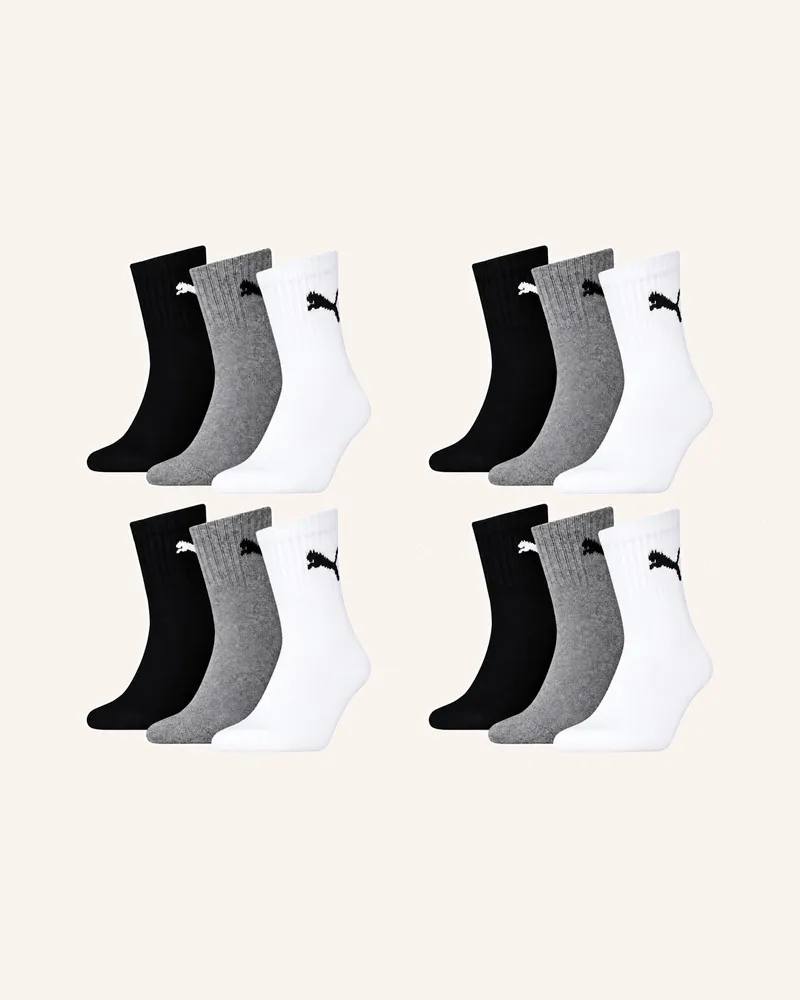 Puma Sportsocken Short Crew 12-Pack blau Ecru
