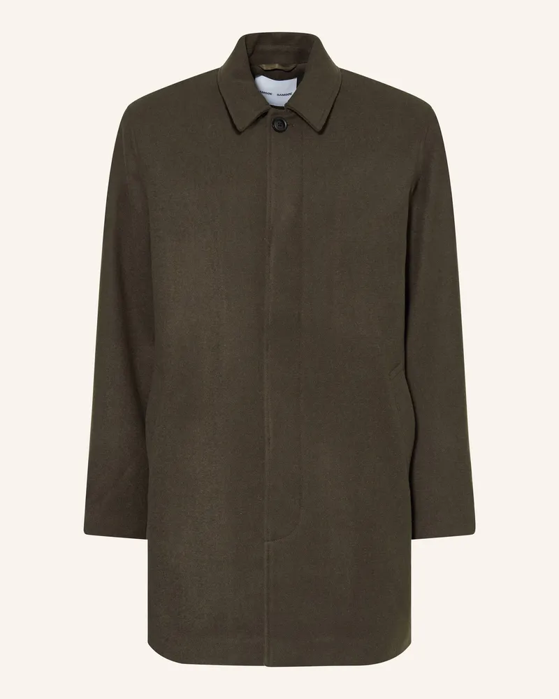 Samsøe & Samsøe Wollmantel SALABBY Khaki