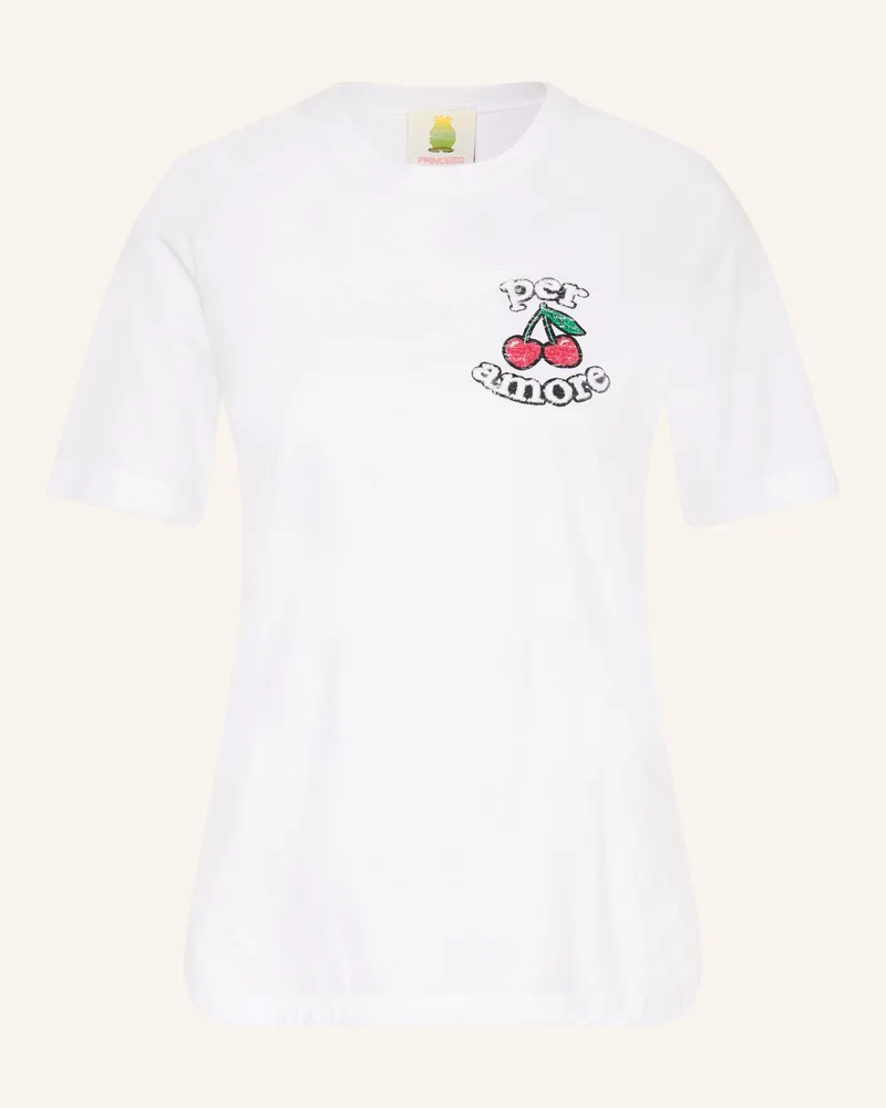 Princess goes Hollywood T-Shirt Mit Schmucksteinen weiss Weiss