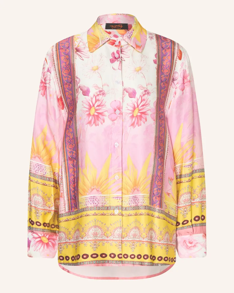 Miss Goodlife Hembluse Wide Sunflower Aus Satin rosa Rosa