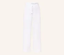 Marlenehose Farina Aus Leinen weiss