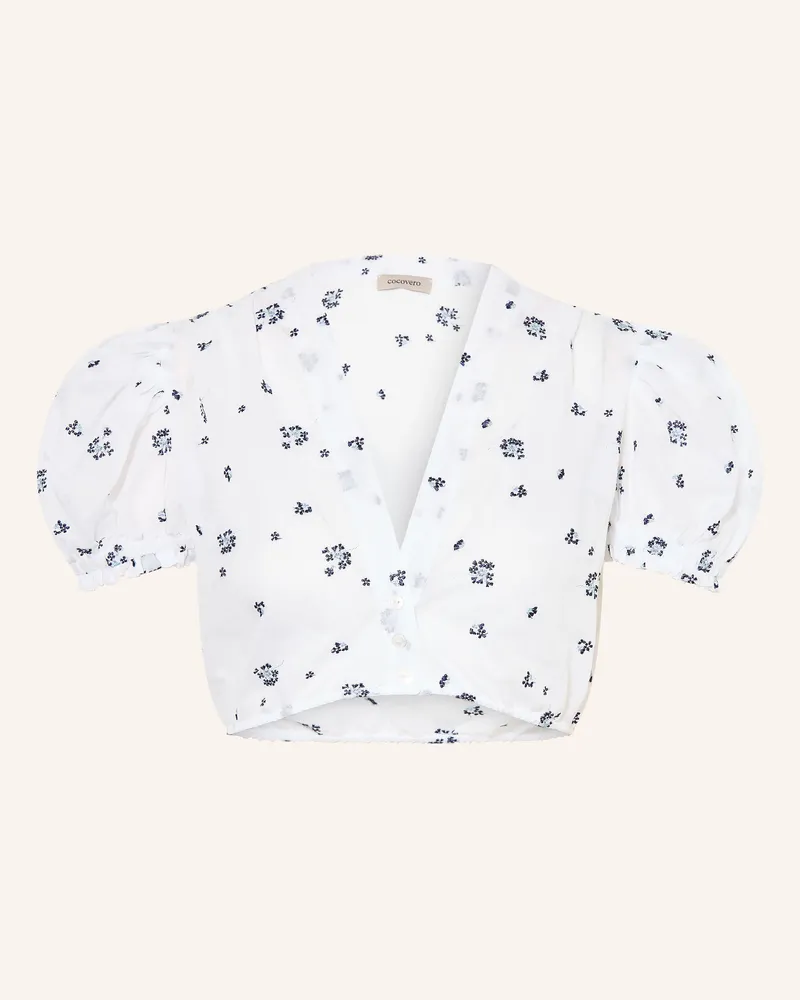 CocoVero Dirndlbluse Victoria weiss Weiss