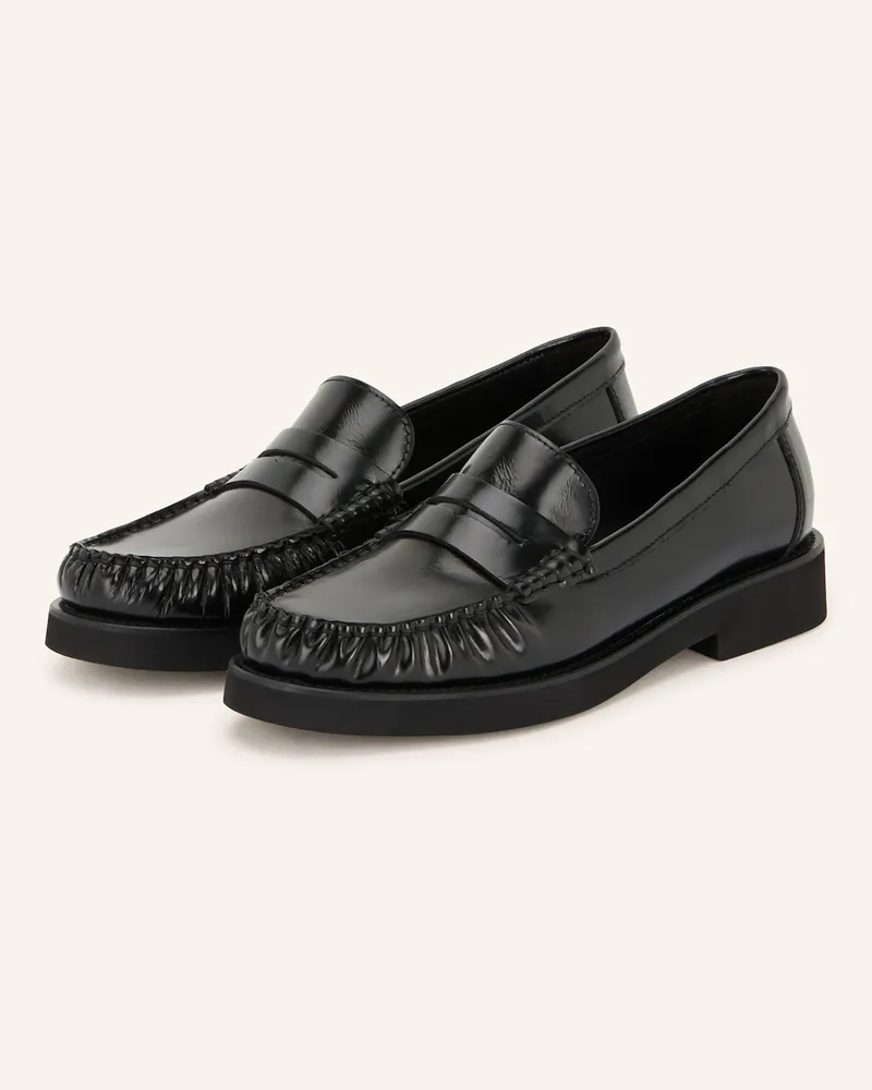 Thea Mika Penny-Loafer schwarz Schwarz