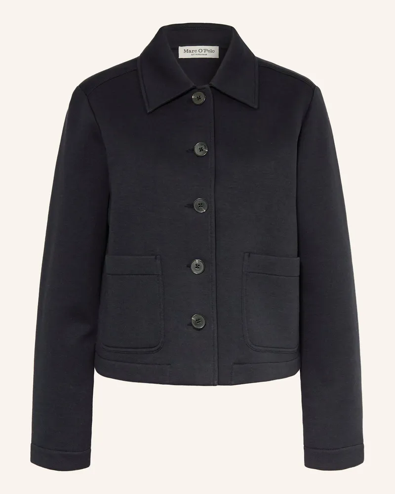Marc O'Polo Kastenjacke Aus Jersey blau Dunkelblau