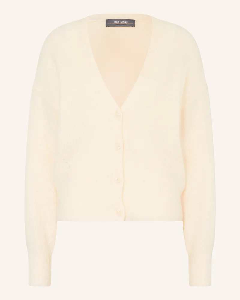 Mos Mosh Oversized-Strickjacke Thora Mit Alpaka weiss Ecru
