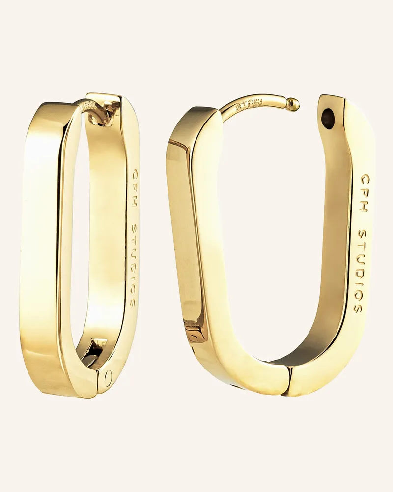 Copenhagen Creolen  Aus  Edelstahl gold Gold