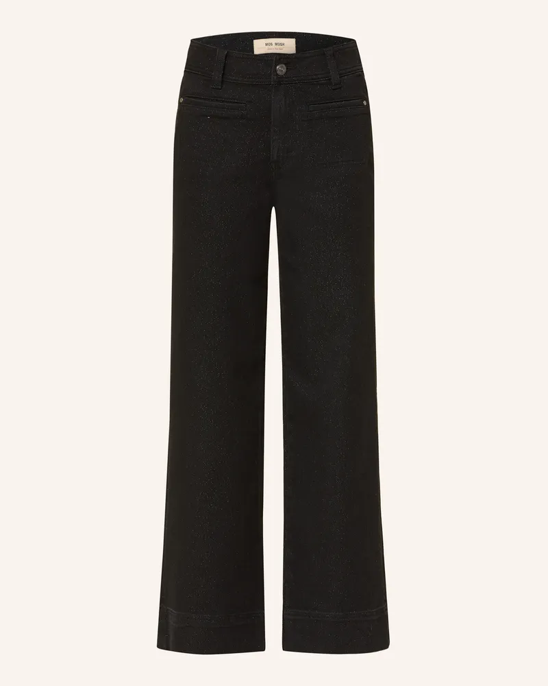 Mos Mosh Wide Leg Jeans Mmsoey Shimmer Mit Glitzergarn schwarz 801
