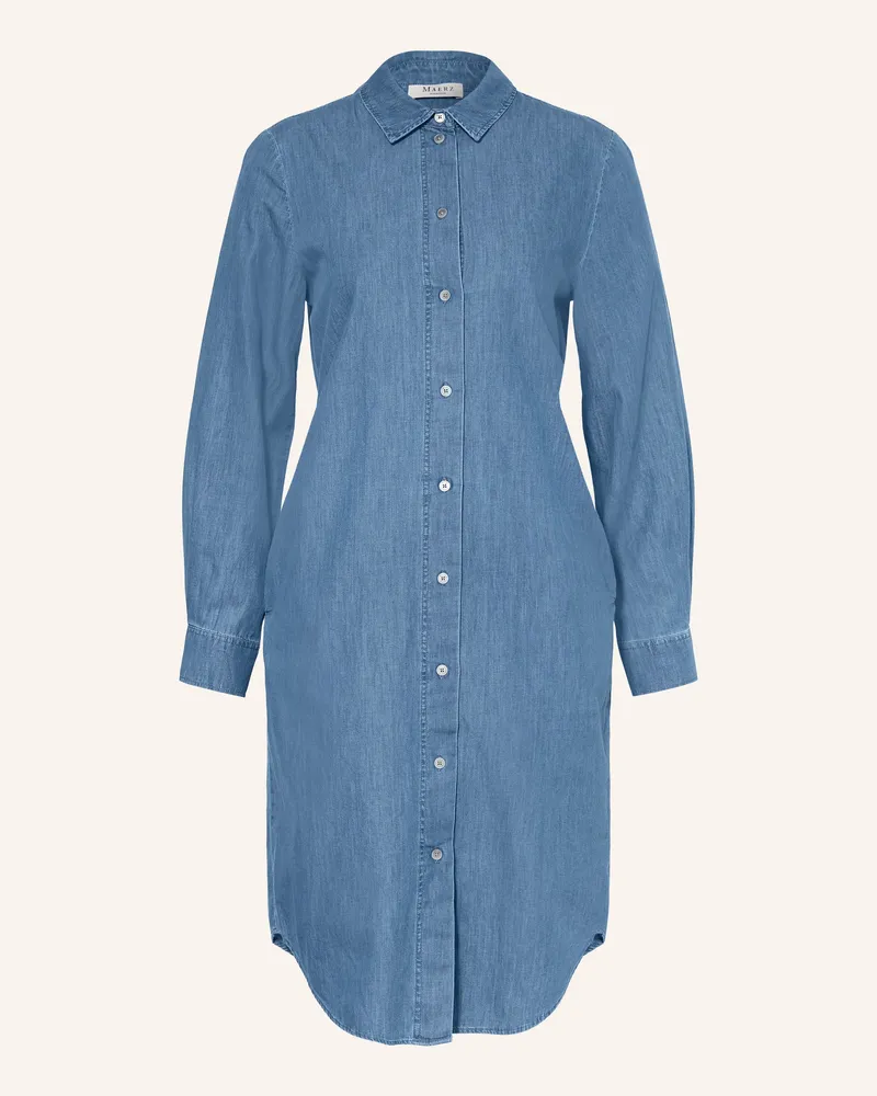 Maerz Hemdblusenkleid In Jeansoptik blau Blau