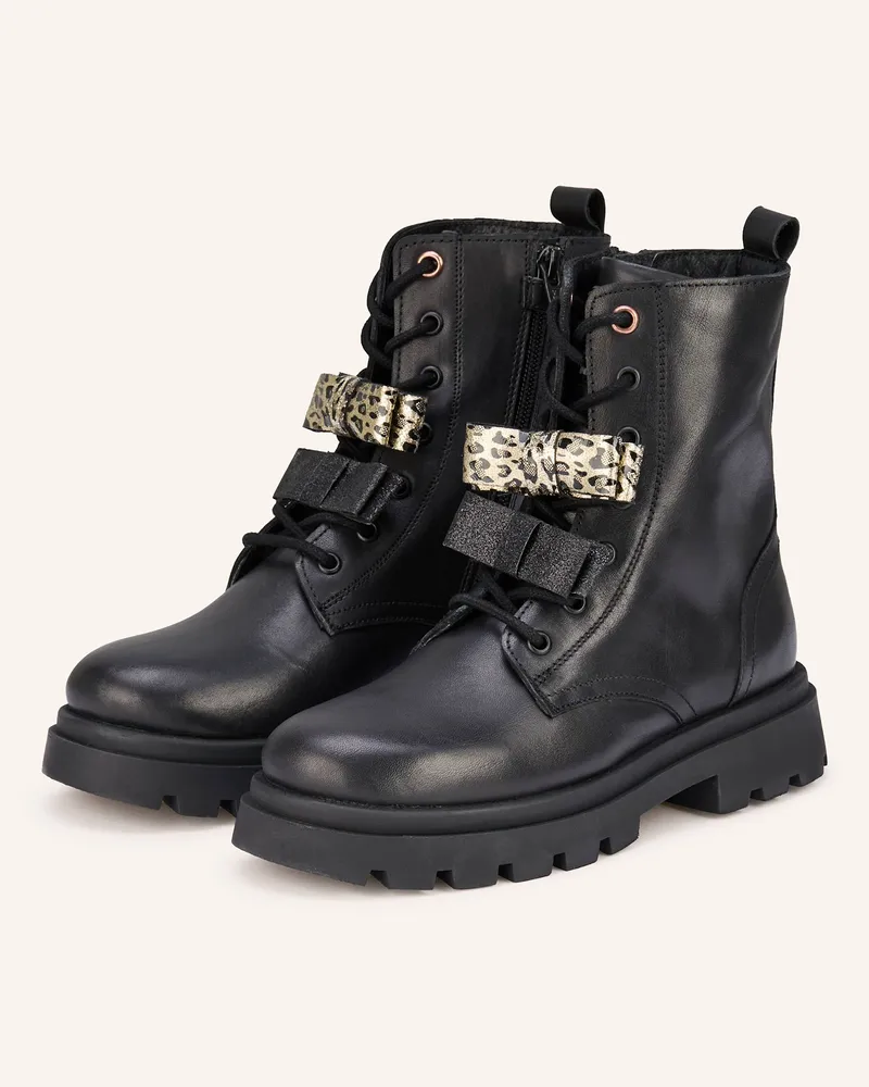 Gioseppo Schnürboots Agassiz schwarz Schwarz