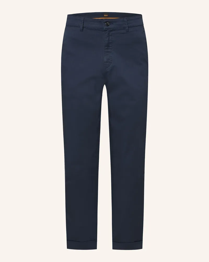 HUGO BOSS Chino TURN UP Regular Fit Dunkelblau