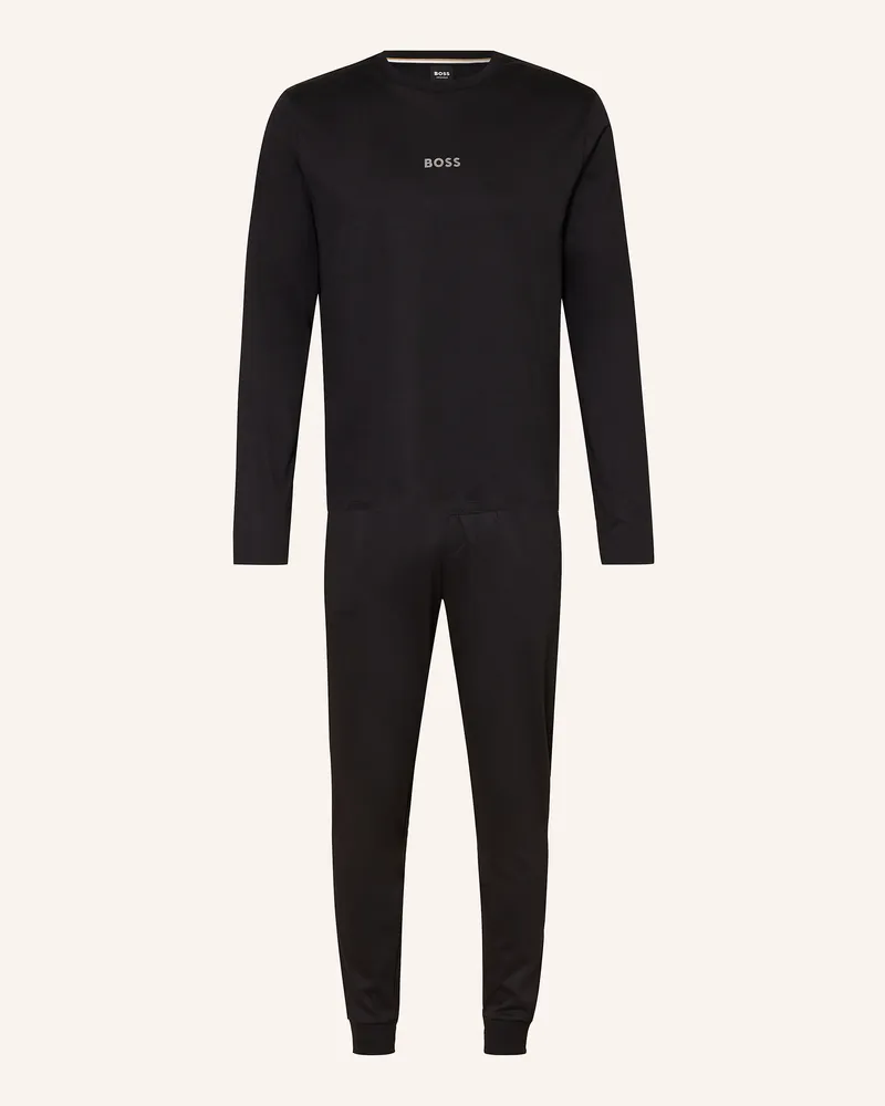 HUGO BOSS Schlafanzug XMAS Schwarz