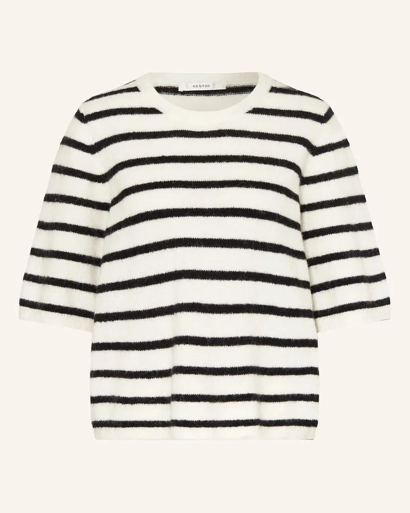 Gestuz Strickshirt ALPHA mit Alpaka Weiss