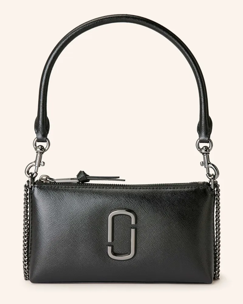 Marc Jacobs Saffiano-Schultertasche THE SNAPSHOT DTM Schwarz