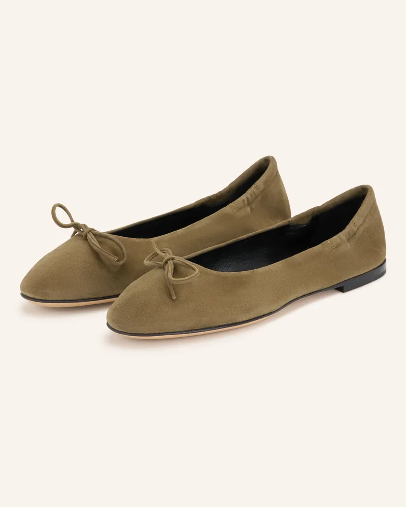 POMME D'OR Ballerinas Giorgia gruen Oliv