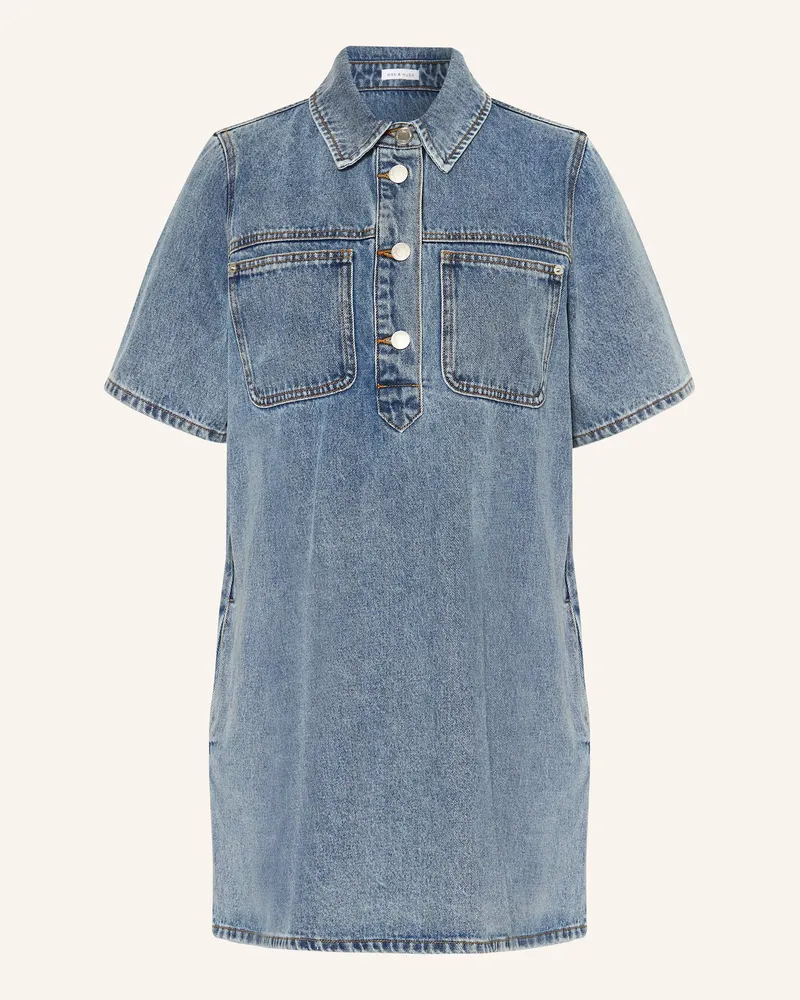 Mrs & HUGS Jeanskleid Blau